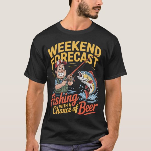 Weekend Gevist met bier T-shirt (Voorkant)