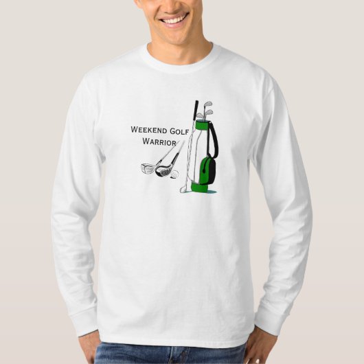 Weekend Golf Warrior Design T-Shirt (Voorkant)