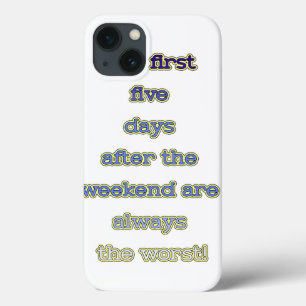 Weekend grappige tekst Case-Mate iPhone case