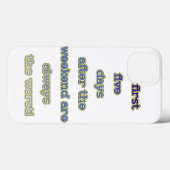 Weekend grappige tekst Case-Mate iPhone case (Achterkant (horizontaal))