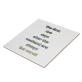 Weekend grappige tekst tegeltje (Zijkant)