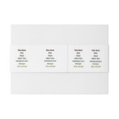 Weekend grappige tekst uitnodigingen wikkel (Achterkant Voorbeeld)