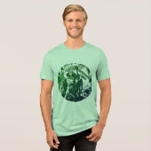 Weekend Green Graphic T-shirt Tri-Blend Shirt (Voorkant volledig)