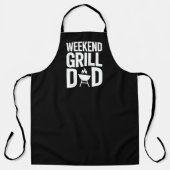 Weekend Grill Dad Funny BBQ Schort (Voorkant)
