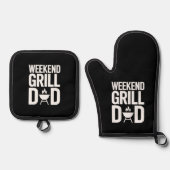 Weekend Grill Papa Funny BBQ Ovenwant & Pannenlap Set (Voorkant)