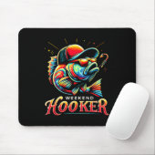 Weekend Hookerr Funny Fish Dad Love Gevist Vader Muismat (Met muis)