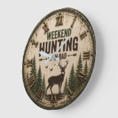 Weekend Hunting with Dad Rustic Deer Hunting Grote Klok (Hoek)