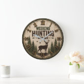Weekend Hunting with Dad Rustic Deer Hunting Grote Klok (Huis)