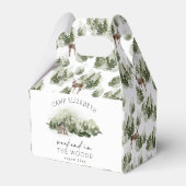 Weekend in de Bossen Camping Bachelorette Bedankdoosjes (Achterkant)