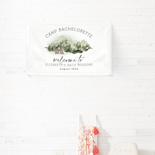 Weekend in de Bossen Camping Bachelorette Spandoek (Insitu)