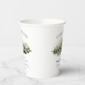 Weekend in de bossen kamperen vrijgezellenfeest papieren bekers (Links)