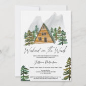 Weekend in de houten waterverf bachelorette kaart (Voorkant)