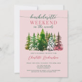 Weekend in het Bos Bachelorette Party Dusty Roos Kaart (Voorkant)