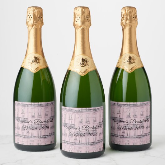 Weekend in Parijs Sparkling Wijnetiket (Flessen)