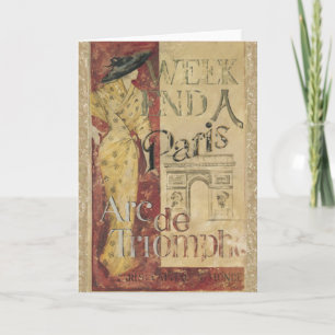 Weekend in Paris Card Kaart