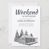 Weekend in uitnodiging van de partij Bossen (Voorkant)