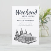 Weekend in uitnodiging van de partij Bossen (Staand voorkant)