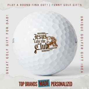 Weekend Klojo Grappige Golf Vader Jezus Pak Club Golfballen