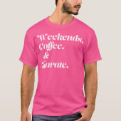 Weekend koffie en karate t-shirt (Voorkant)