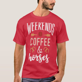 Weekend Koffie en paarden T-shirt