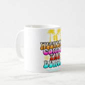 Weekend koffie en The Beach Koffiemok (Voorkant links)