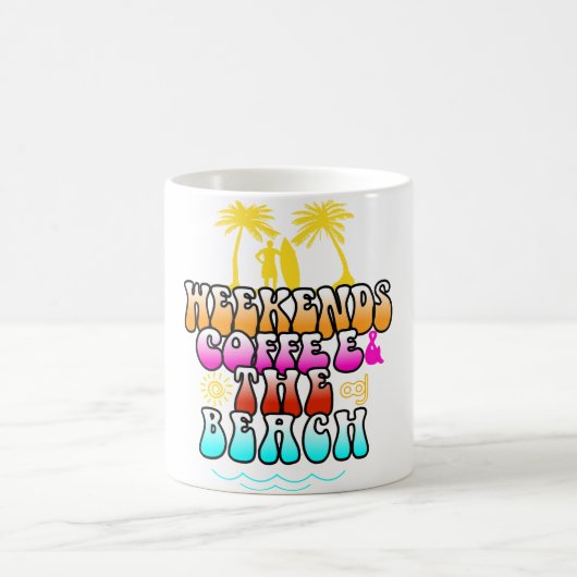Weekend koffie en The Beach Koffiemok (Center)