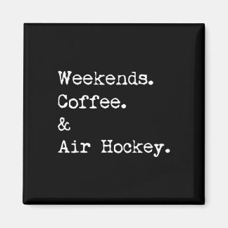 Weekend koffie & lucht hockey tafelblad spel magneet