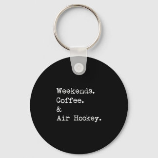 Weekend koffie & lucht hockey tafelblad spel sleutelhanger