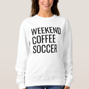 Weekend Koffie Voetbal Sweatshirt, Voetbal Sweatsh Trui