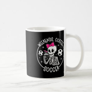Weekend Koffie Voetbalmoeder Van Een Voetbalspeler Koffiemok