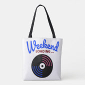 Weekend laden... Canvas tas | Grappige dagelijkse (Achterkant)
