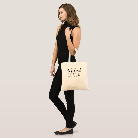 Weekend Lover Canvas tas (Voorkant (model))