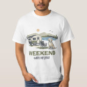 Weekend Met Mijn Hond T-shirt (Voorkant)