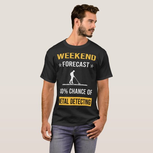 Weekend Metaal Detectorist T-shirt (Voorkant volledig)