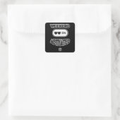 Weekend Mode Activated Shirt – Funny Relax Design Vierkante Sticker (Tas)