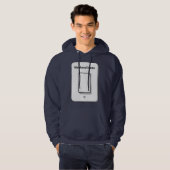 Weekend Mode Toggle Minimal UI Design Hoodie (Voorkant volledig)