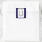 Weekend Mode Toggle Minimal UI Design  Vierkante Sticker (Tas)