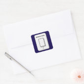 Weekend Mode Toggle Minimal UI Design  Vierkante Sticker (Envelop)