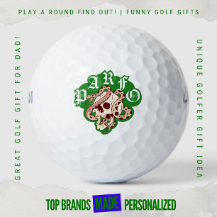Weekend Money Game Edgy Schedel Slang Logo Golfballen