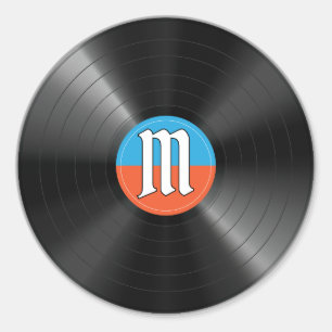 Weekend Money Game Retro Vinyl Plaat Muziek Mono Ronde Sticker