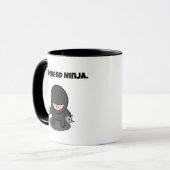 Weekend Ninja Funny Schattige Japan Cartoon Mok (Voorkant links)