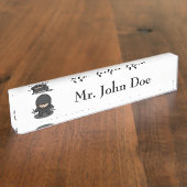 Weekend Ninja Funny Schattige Japan Cartoon Naambordje (Zijkant)