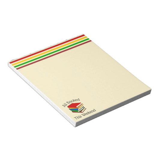 Weekend Notitieblok boekoverzichten (Schuin)