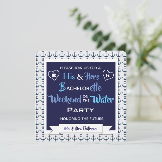 "Weekend on the Water" Kaart (Staand voorkant)