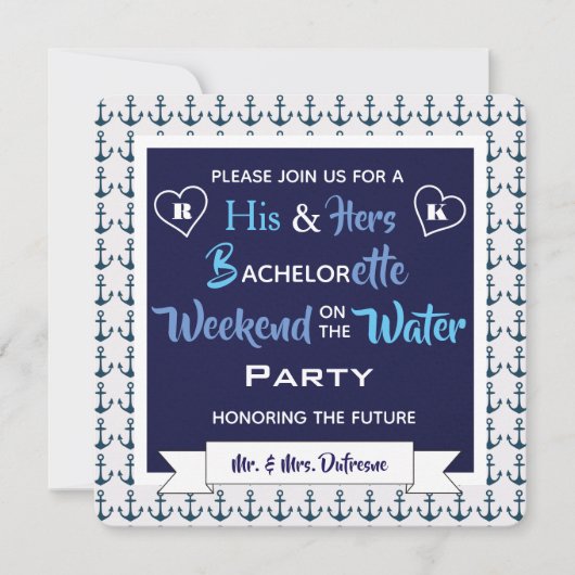 "Weekend on the Water" Kaart (Voorkant)