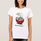 Weekend Opnieuw Happy Ladybug Fun T-Shirt Jouw tek (Voorkant)