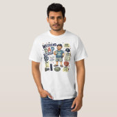 Weekend Papa - Kies je maat  T-shirt (Voorkant volledig)