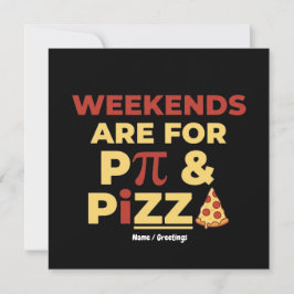 Weekend Pi-dag & Pizza-feestje Wiskundeliefhebber  Kaart