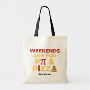 Weekend Pi-dag & Pizza-feestje Wiskundeliefhebber Tote Bag