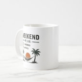 Weekend Plan Niets Doen en Relaxen Grappig Ontspan Koffiemok (Voorkant links)